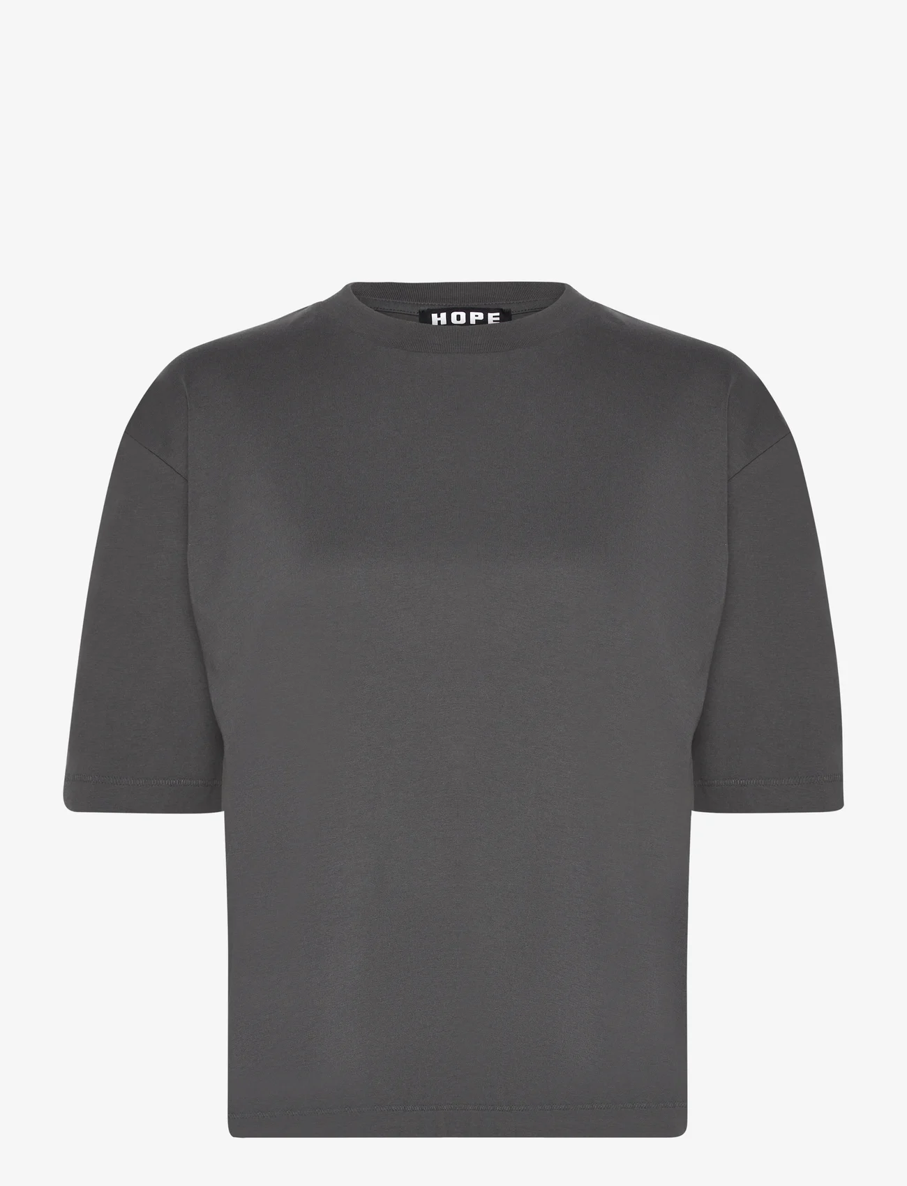 Hope - Boxy T-Shirt - t-skjorter - faded black jersey - 0