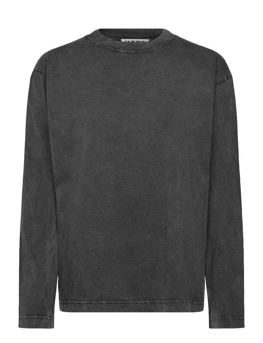 Hope - Spark Longsleeve Washed Black Jersey-44 - tops met lange mouwen - washed black jersey - 0