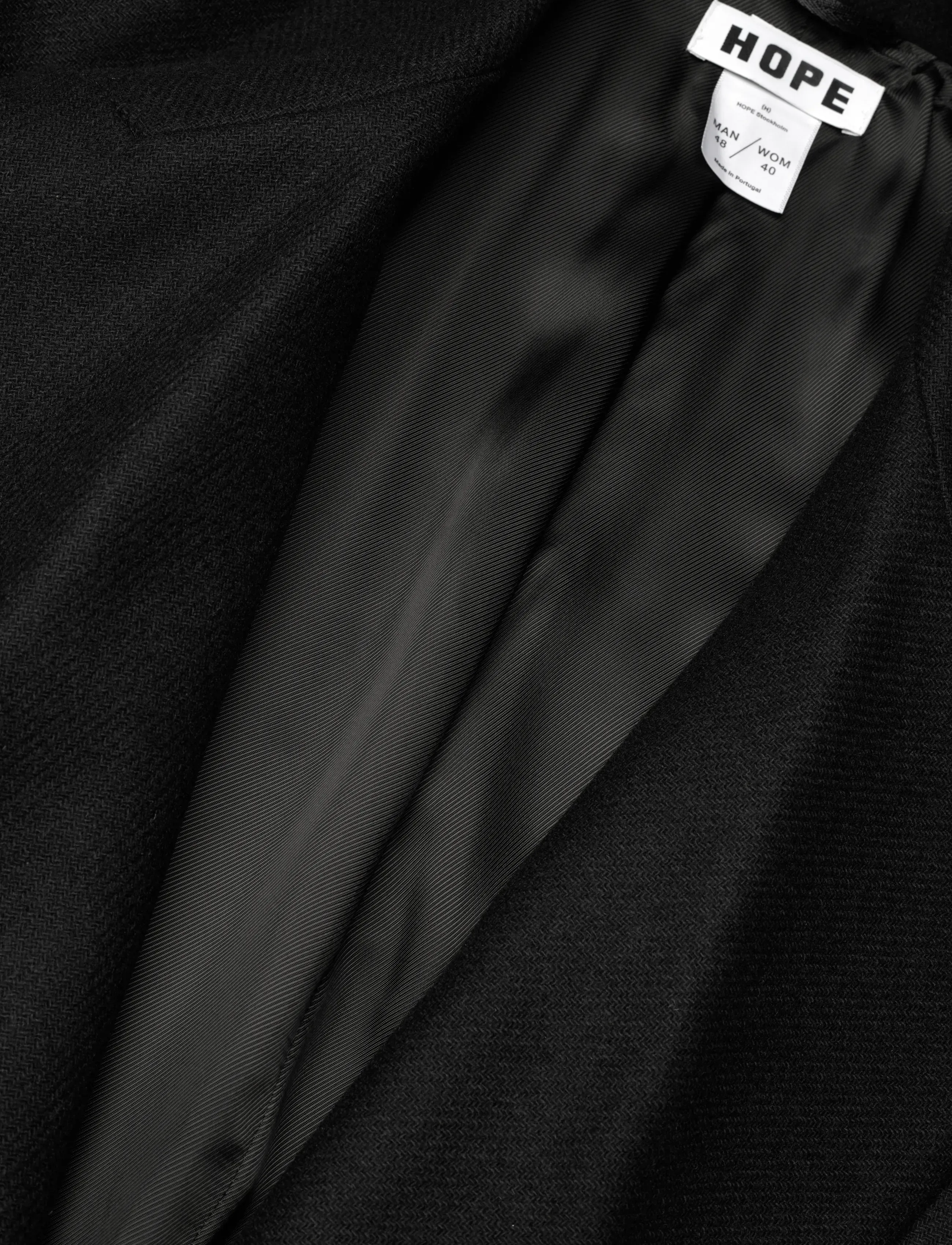 Hope - Time Coat - black twill - 2