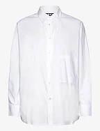 Boxy Shirt - WHITE POPLIN