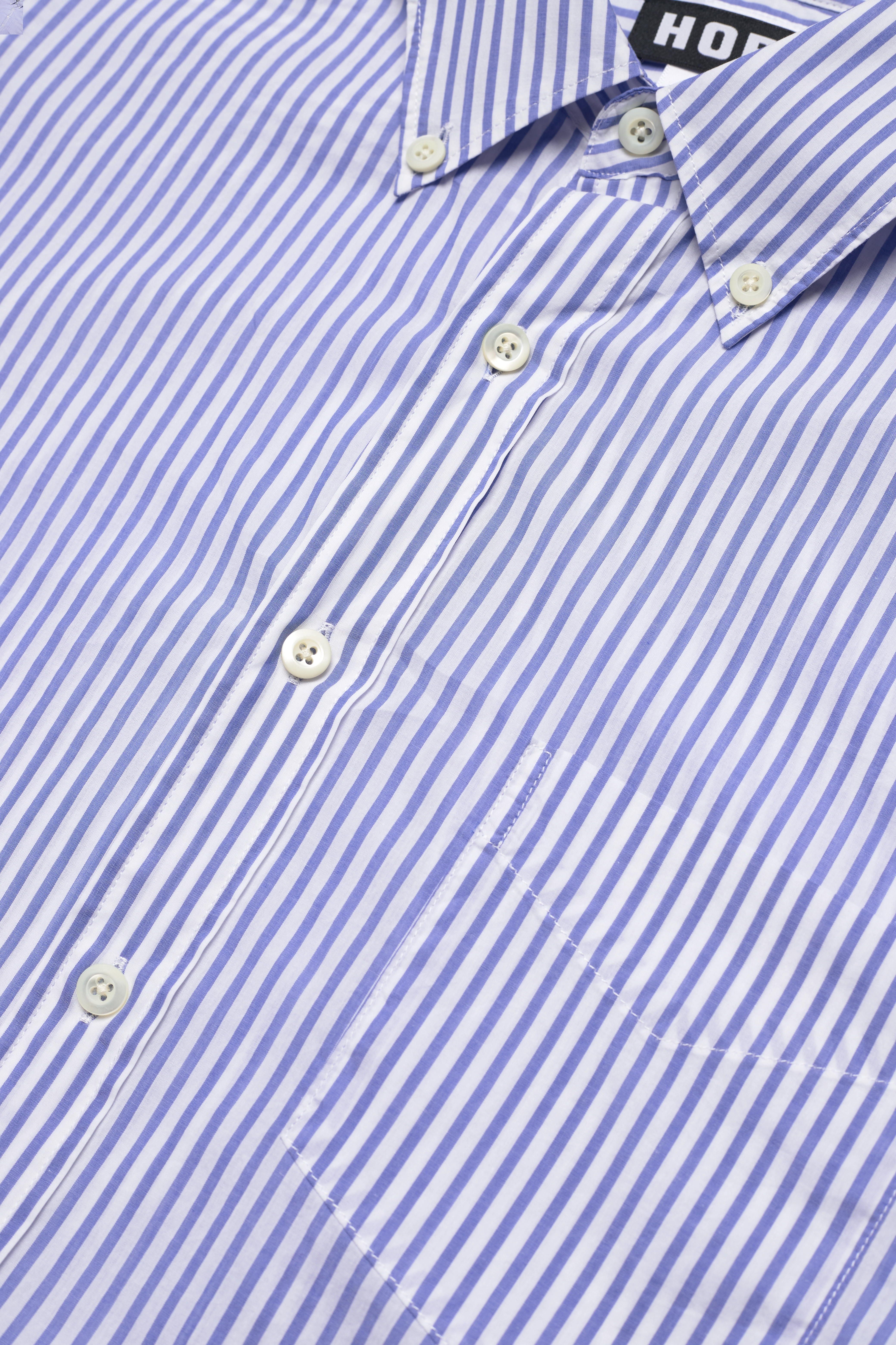 Hope - BUTTON SHIRT - blue stripe - 3