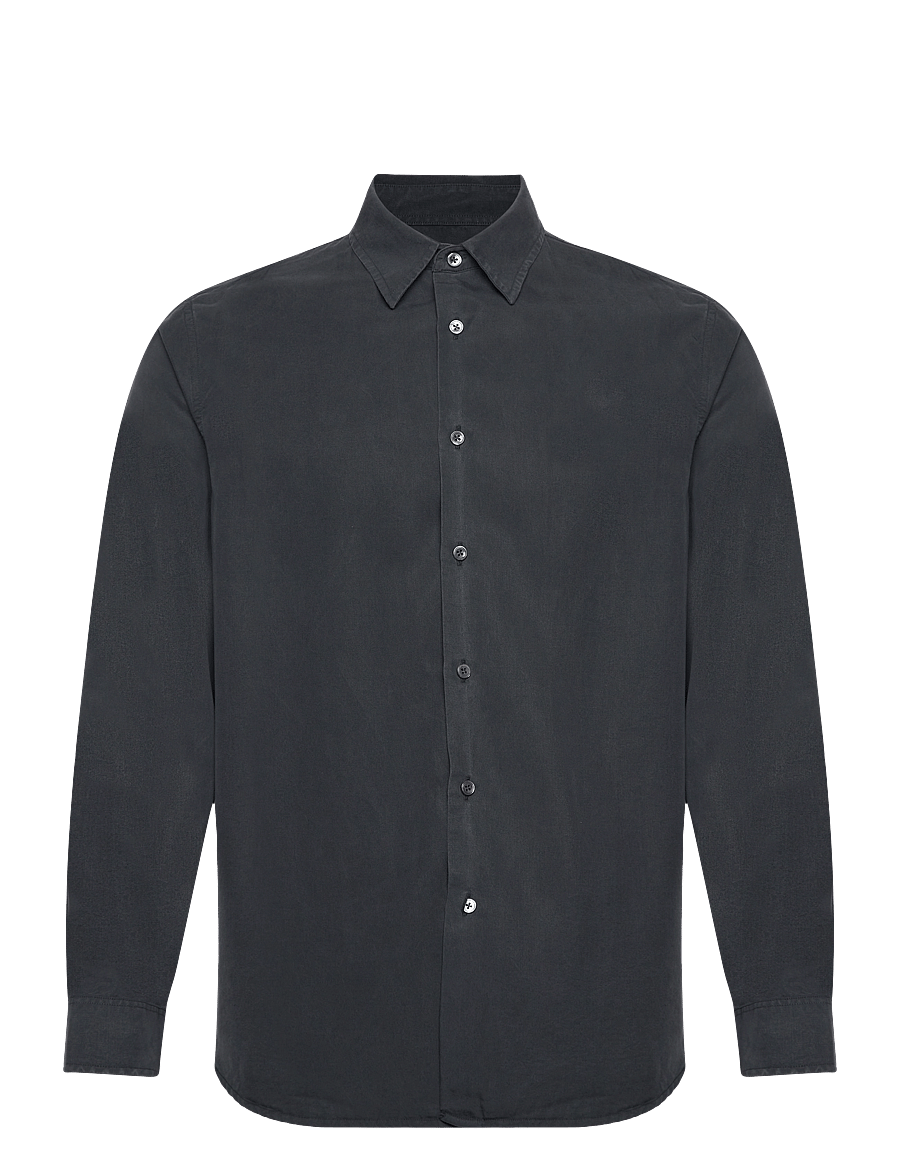 Hope - Regular Fit Shirt - basic-hemden - faded black tencel - 0
