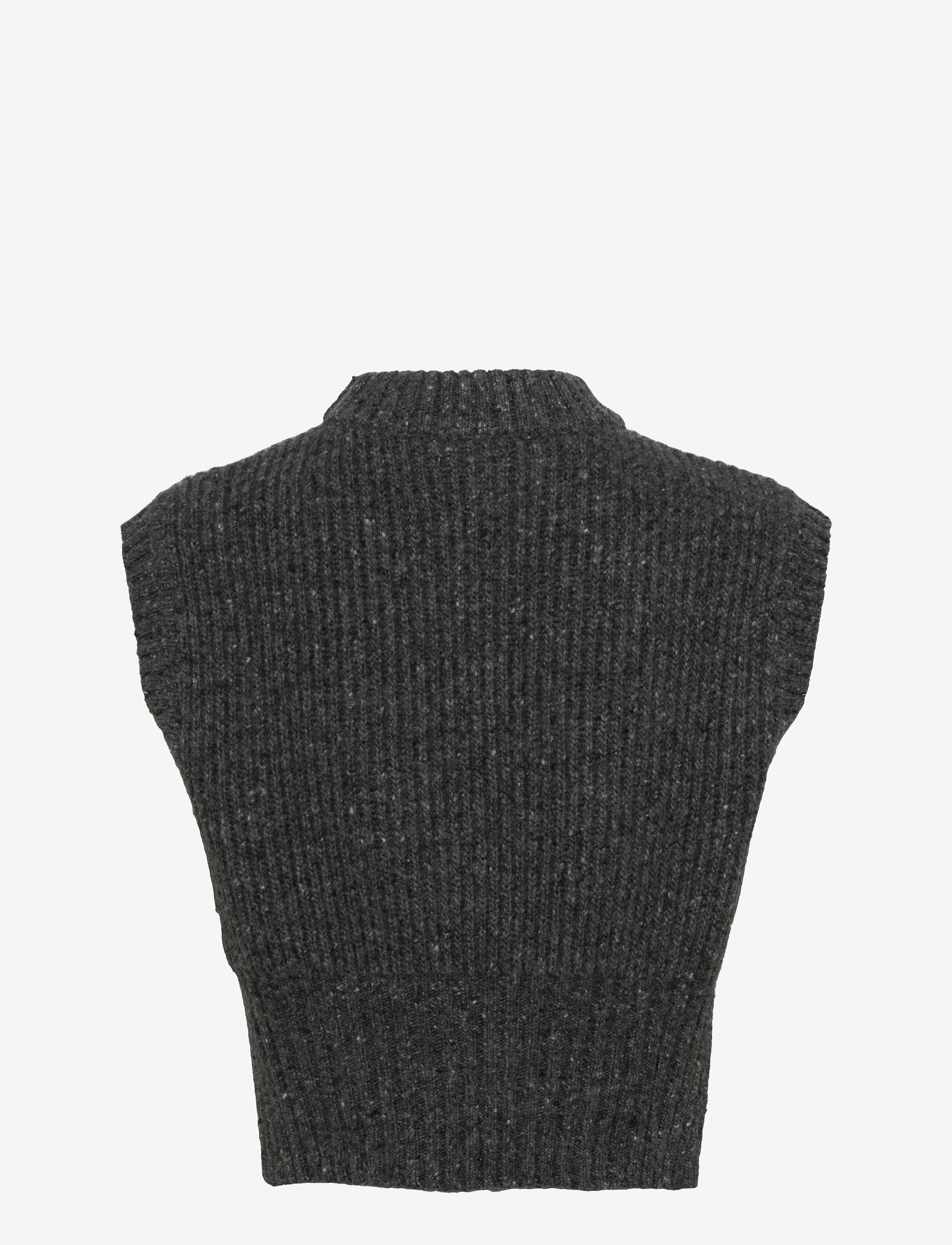 Hope - Crop Vest - dk grey mel - 1