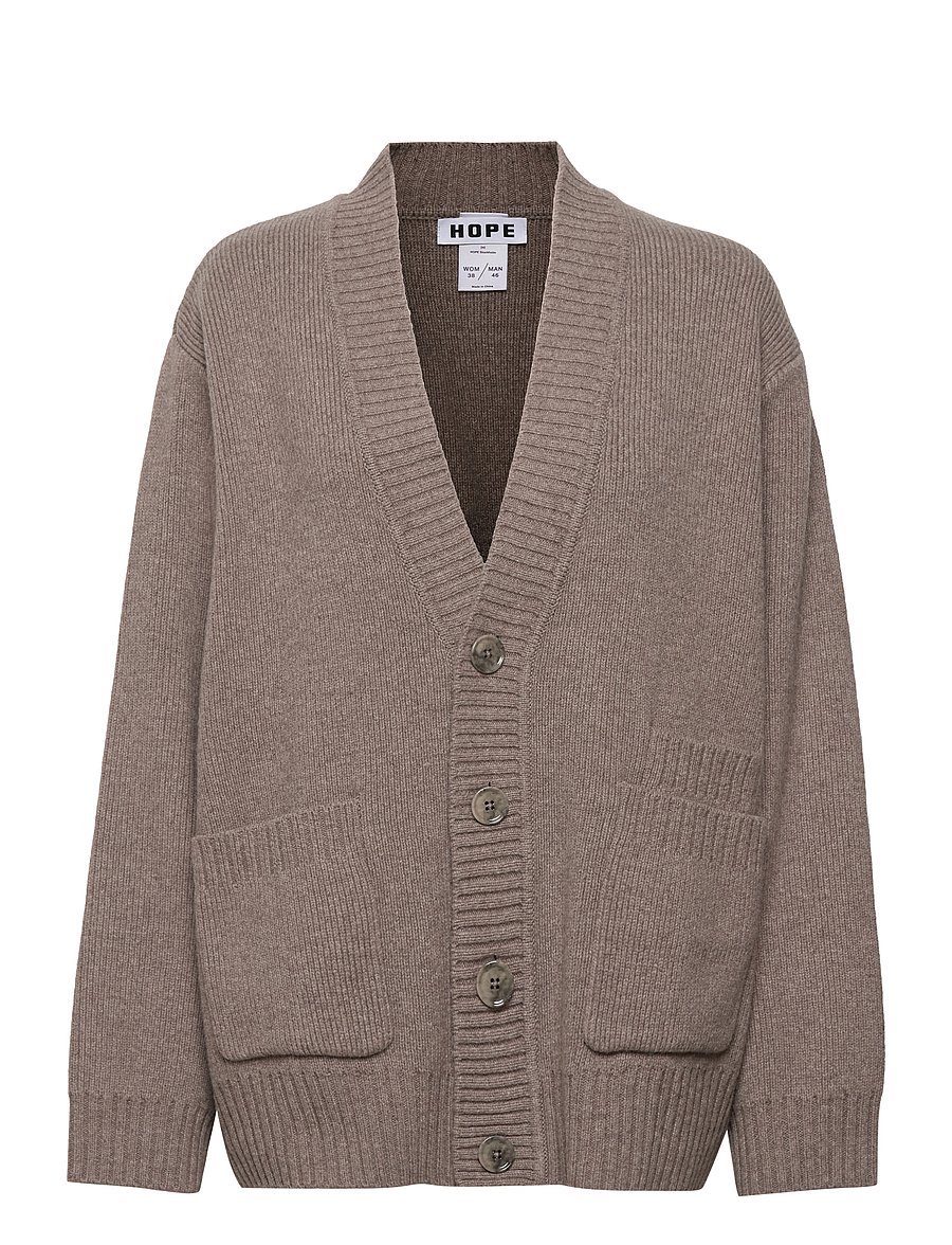 Hope - MEGA CARDIGAN - beige mel - 0