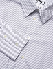 Hope - Tie Dress - skjortklänningar - navy stripe - 2