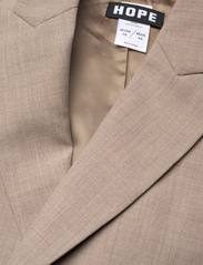 Hope - Built Up Double Breasted Blazer - peoriided outlet-hindadega - beige wool - 2