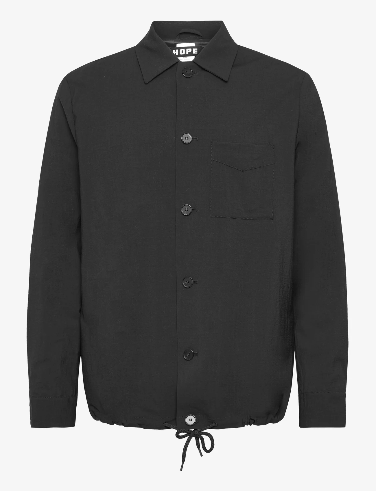 Hope - Relaxed Suit Jacket - mænd - black washable wool - 0