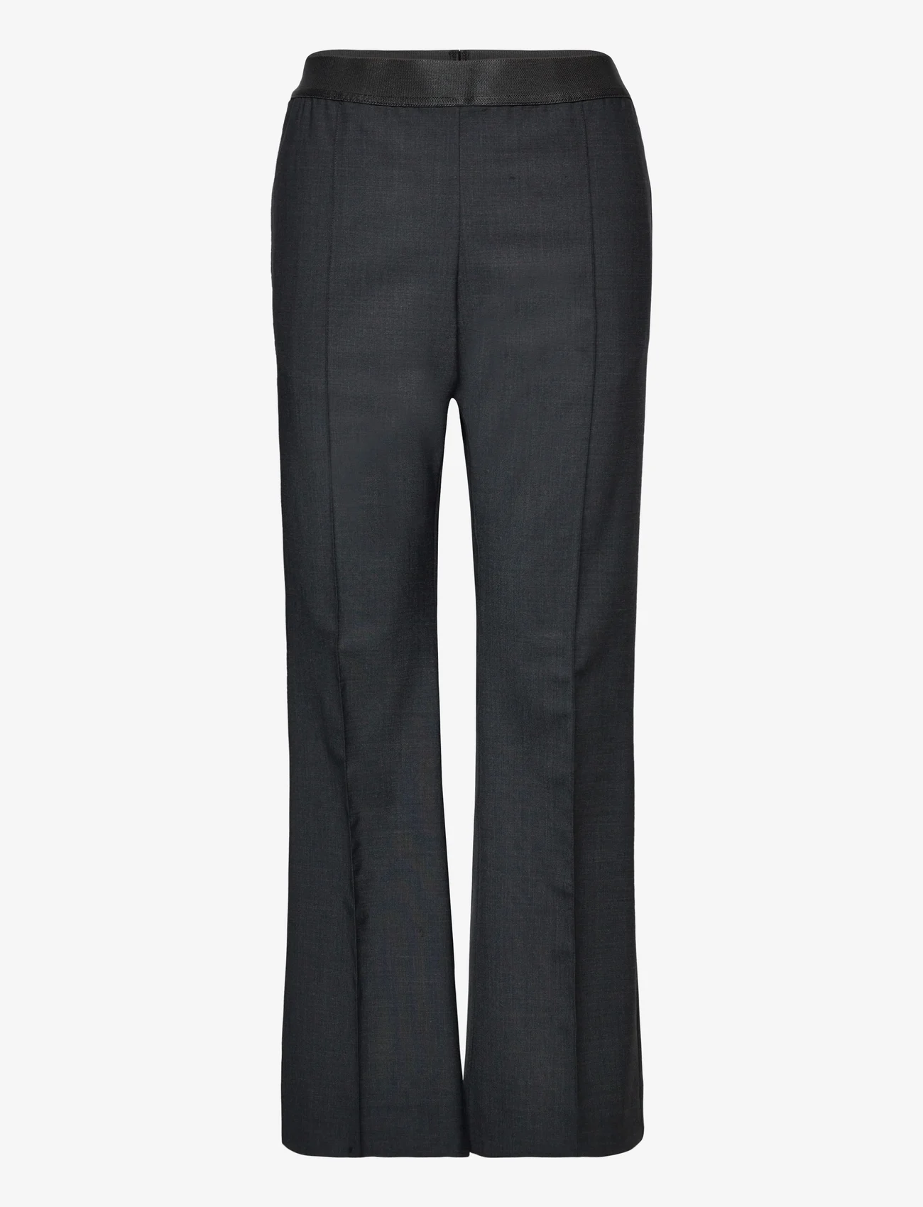 Hope - Flared Elasticated Trousers - flare bukser - grey melange - 0
