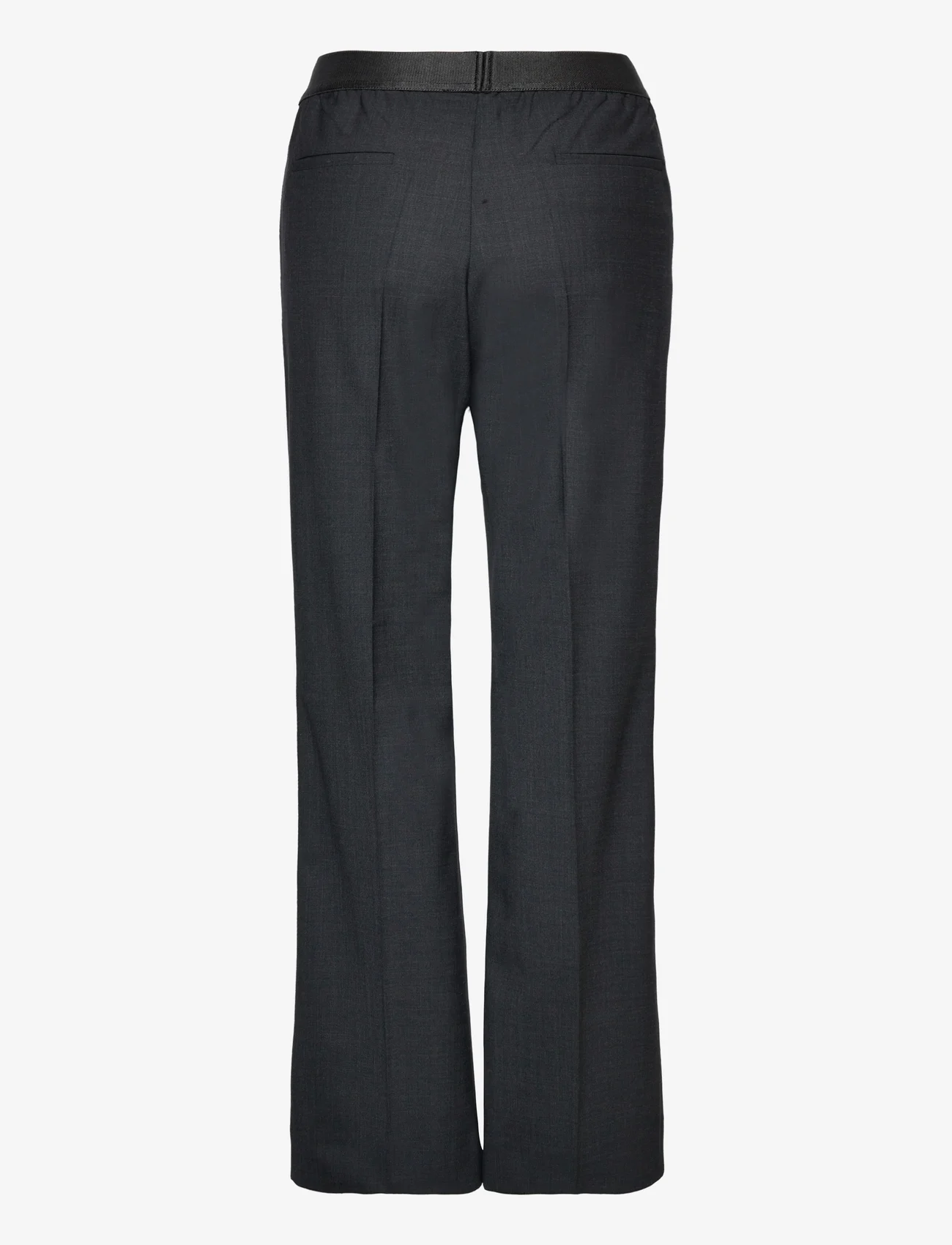 Hope - Flared Elasticated Trousers - flare bukser - grey melange - 1