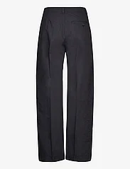 Hope - High-waist Pleated Chinos - leveälahkeiset housut - black cotton - 1