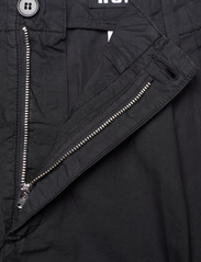 Hope - High-waist Pleated Chinos - leveälahkeiset housut - black cotton - 3