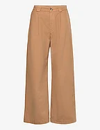 Relaxed Pleated Chinos - BEIGE CHINO