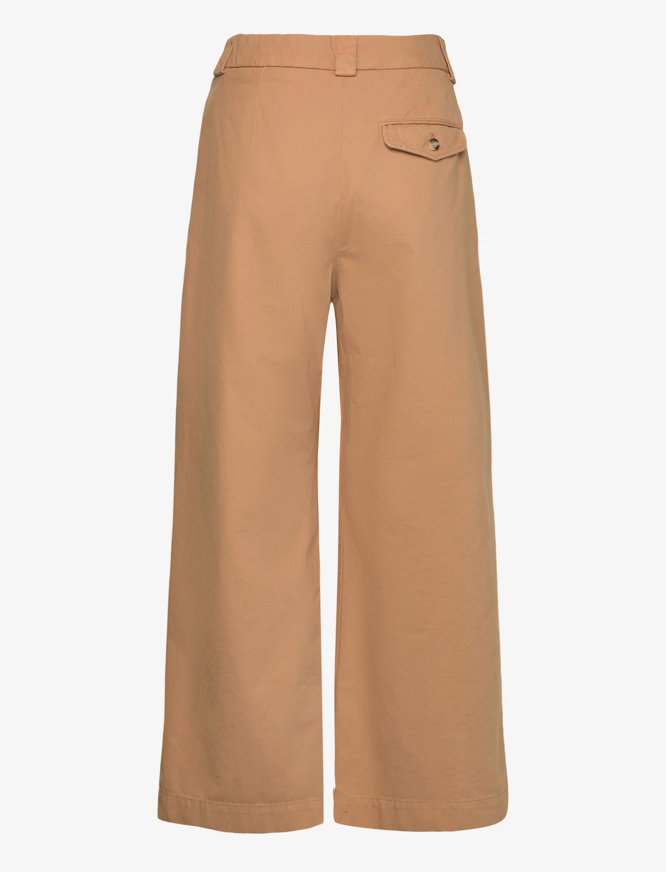 Hope - Relaxed Pleated Chinos - bukser med brede ben - beige chino - 1
