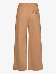 Hope - Relaxed Pleated Chinos - wide leg trousers - beige chino - 1