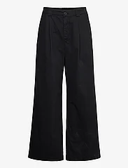 Hope - Relaxed Pleated Chinos - vide bukser - faded black chino - 0