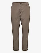 Tapered-leg Stretch Chinos - KHAKI GREEN