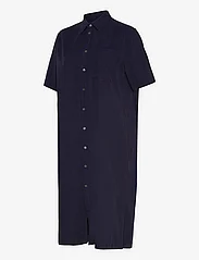 Hope - Short-sleeve Shirt Dress - marškinių tipo suknelės - dk navy tencel - 2