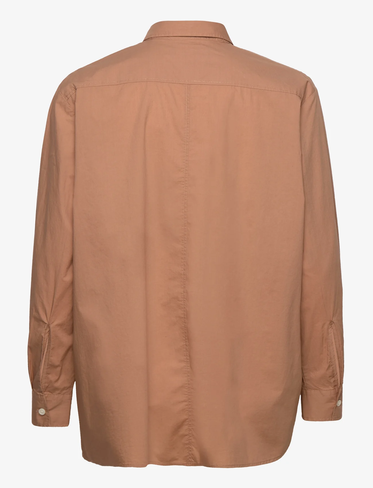 Hope - Boxy Shirt - langærmede skjorter - sand beige poplin - 1