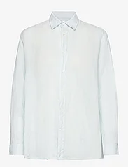 Hope - Boxy Shirt - langermede skjorter - geyser grey linen - 0