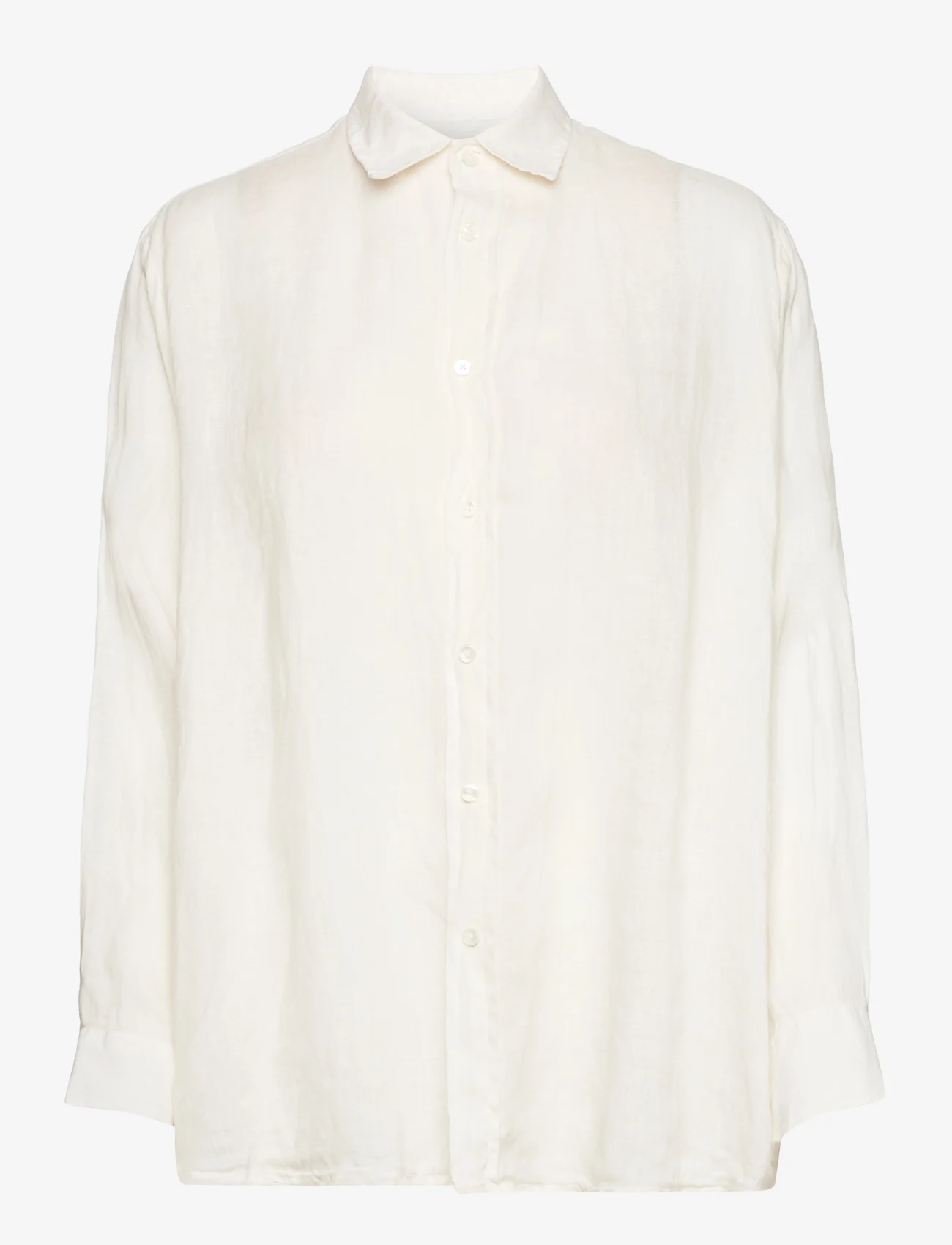 Hope - Boxy Shirt - långärmade skjortor - offwhite linen - 0