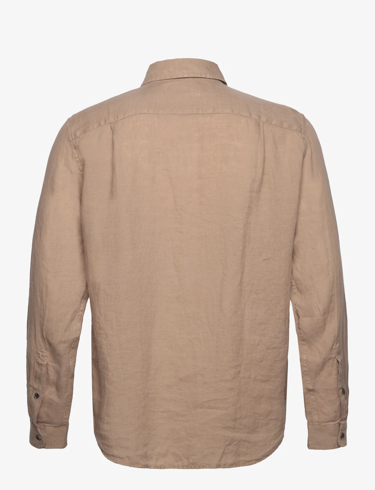 Hope - Regular Fit Linen Shirt - linneskjortor - beige linen - 1