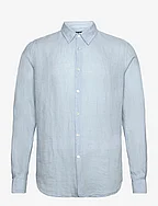 Regular Fit Linen Shirt - SKY BLUE LINEN