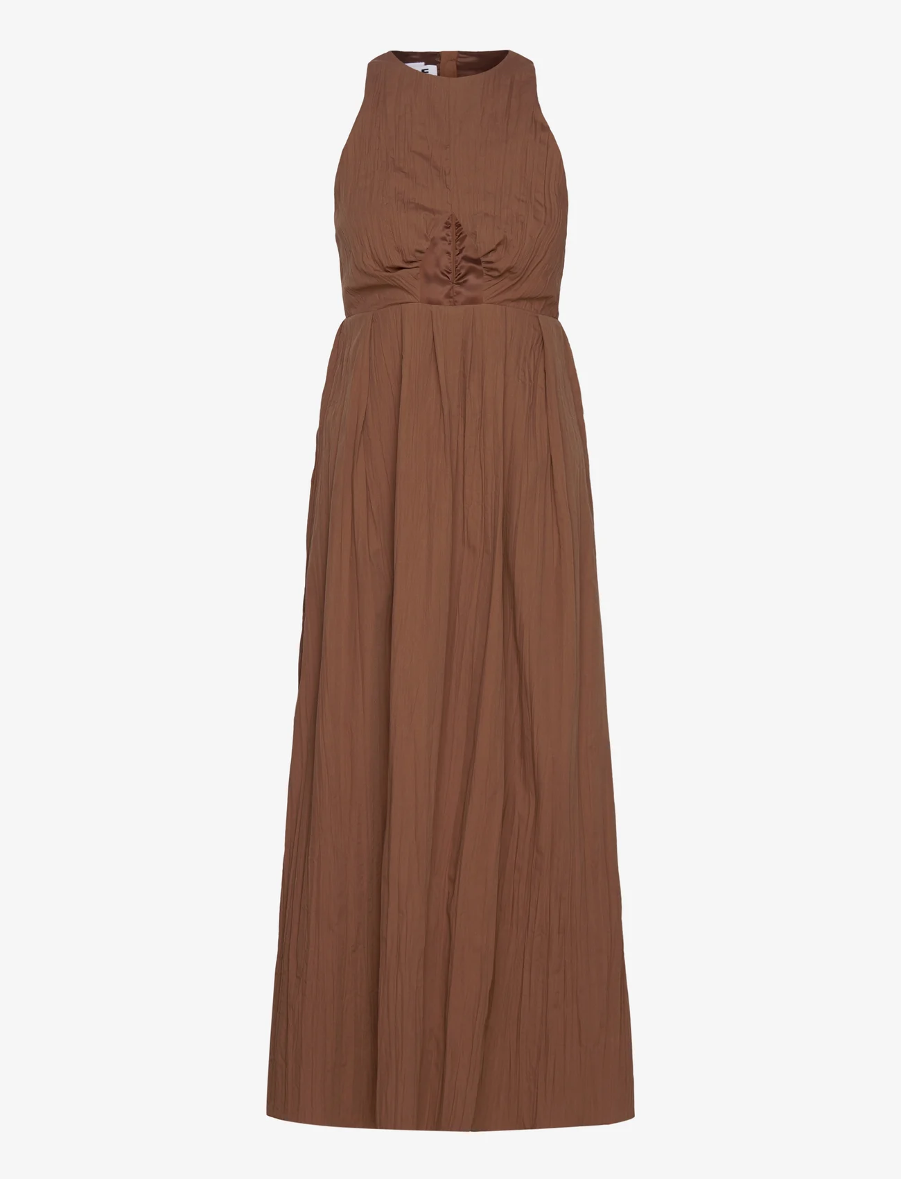 Hope - Cut-Out Dress - maxi sukienki - camel beige crinkled - 0