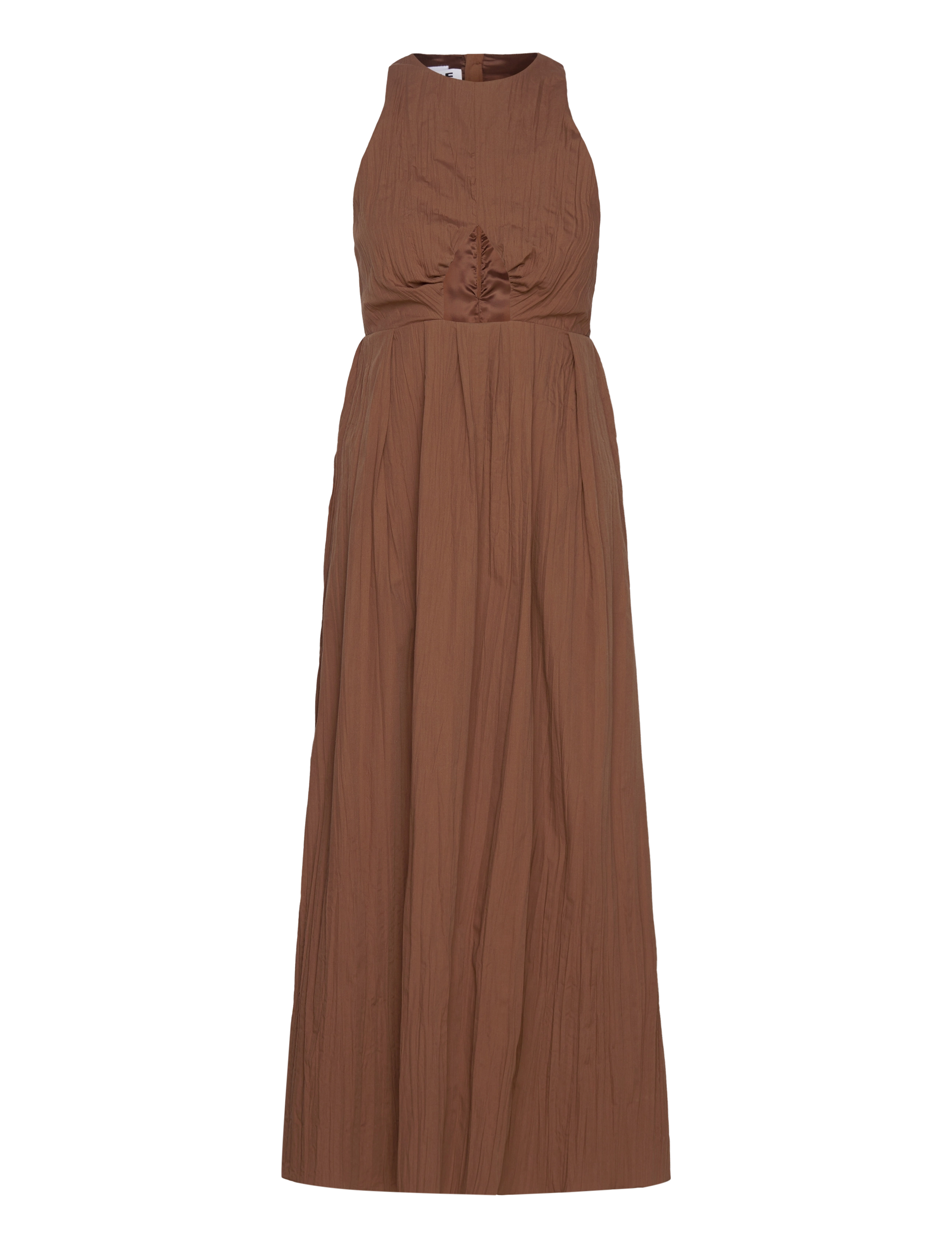 Hope Cut-Out Dress - Hope - CAMEL BEIGE CRINKLED / brown