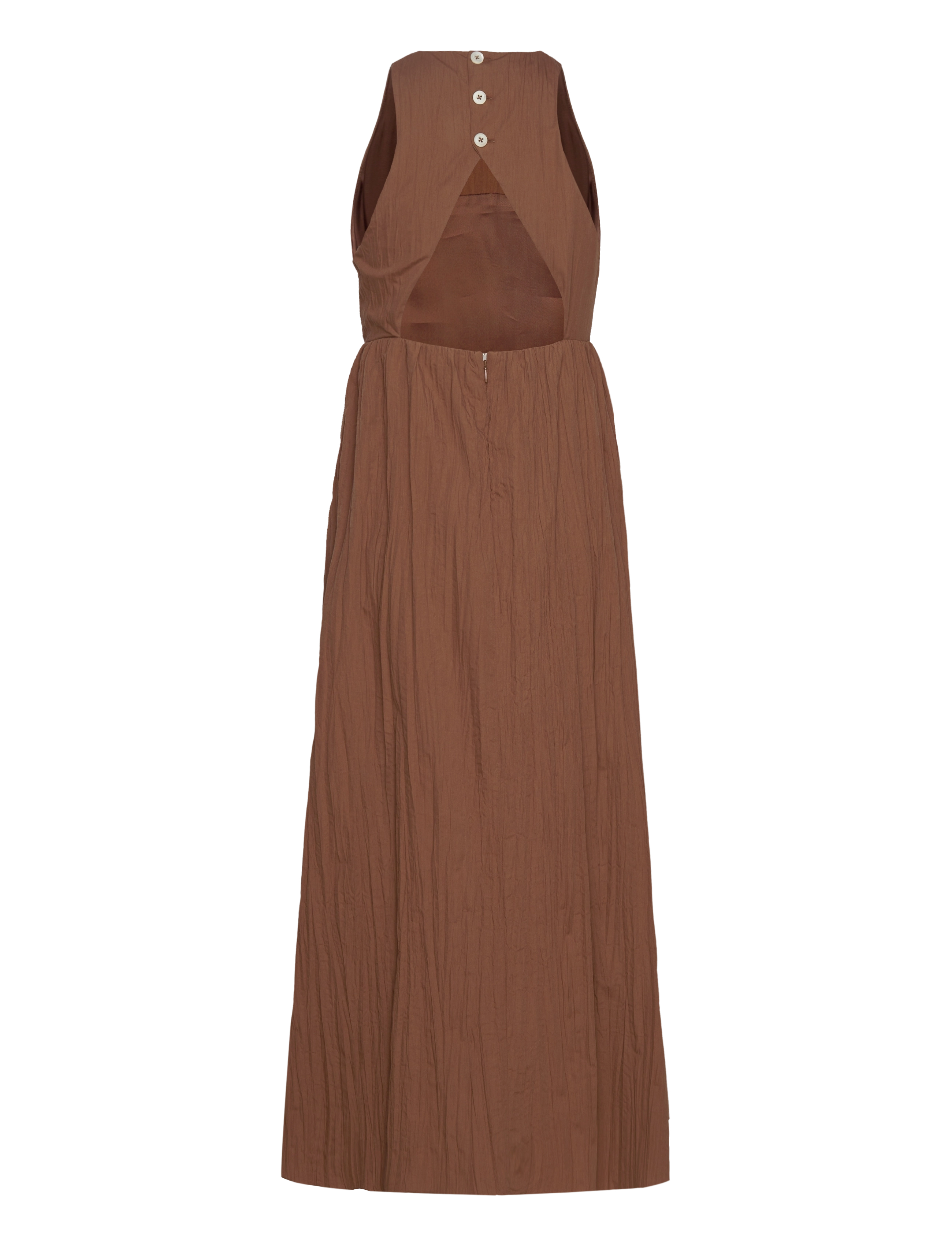 Hope - Cut-Out Dress - maxi kjoler - camel beige crinkled - 1