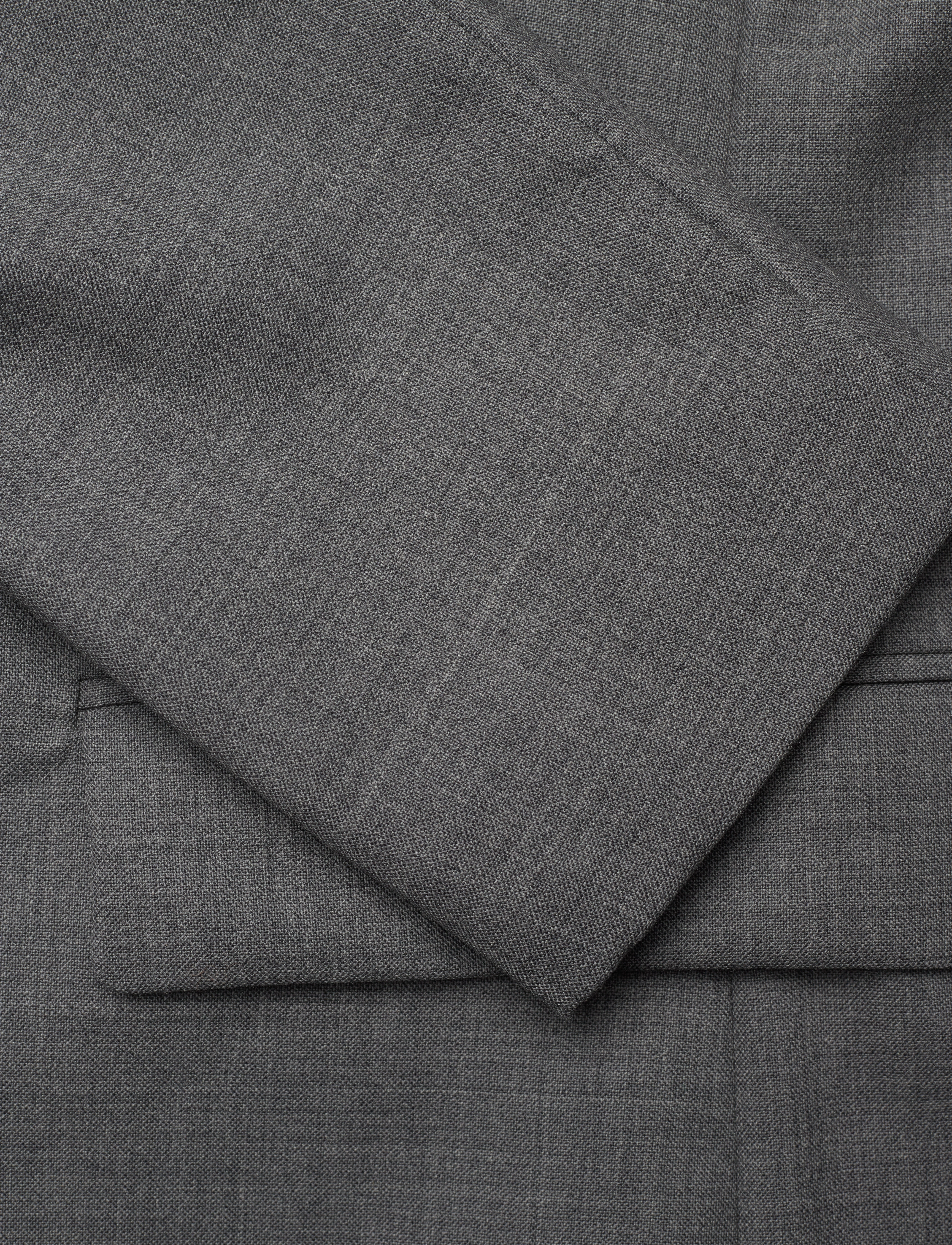 Hope - Built Up Double Breasted Blazer - grey melange - 3