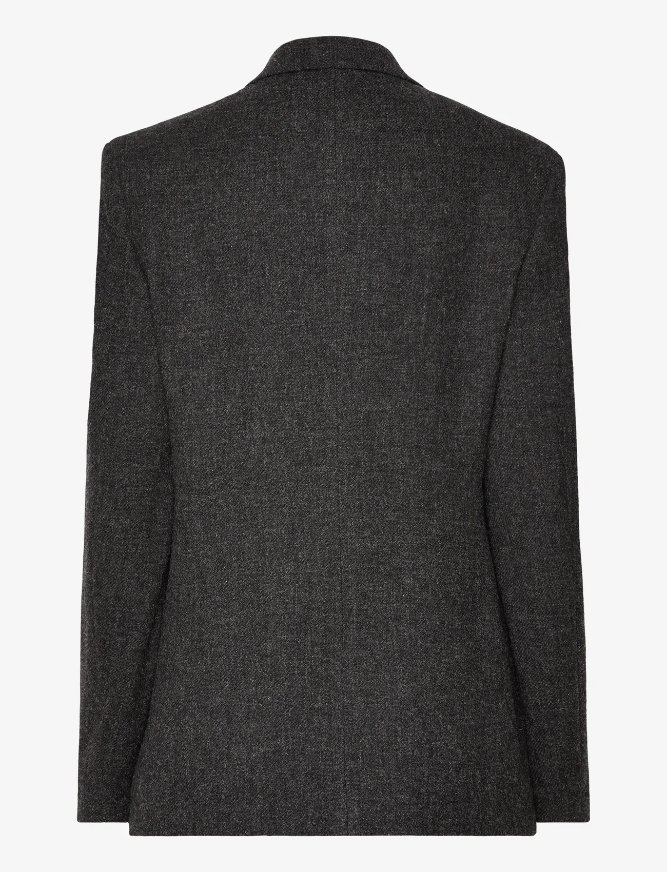 Hope - Double Breasted Wool Blazer - festkläder till outletpriser - grey melange - 1