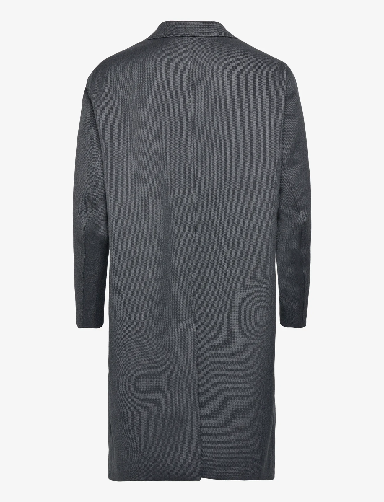 Hope - Relaxed Single Breasted Coat - winter jackets - dark grey melange - 1