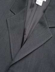 Hope - Relaxed Single Breasted Coat - winter jackets - dark grey melange - 2
