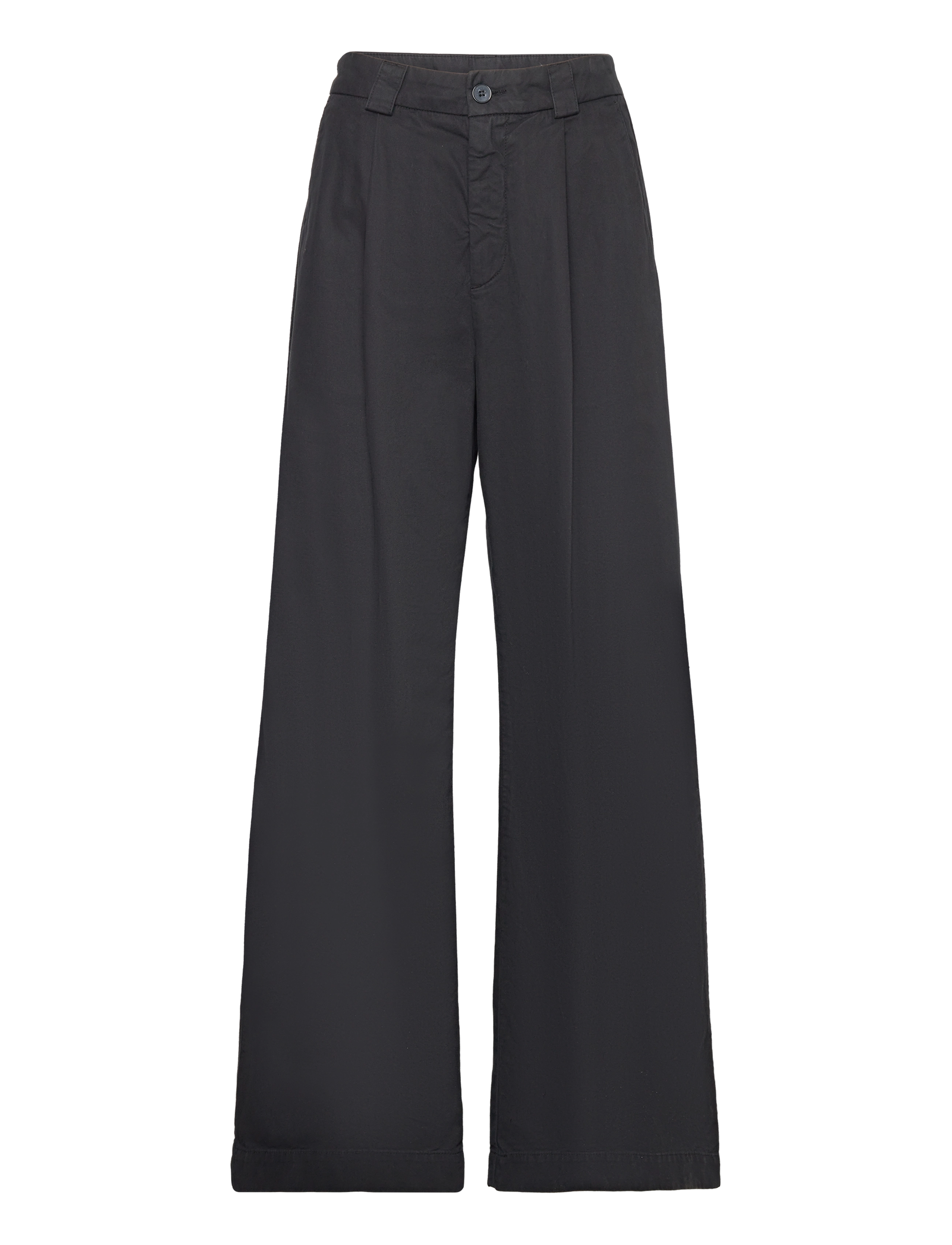 Relaxed Pleated Chinos - FADED BLACK CHINO