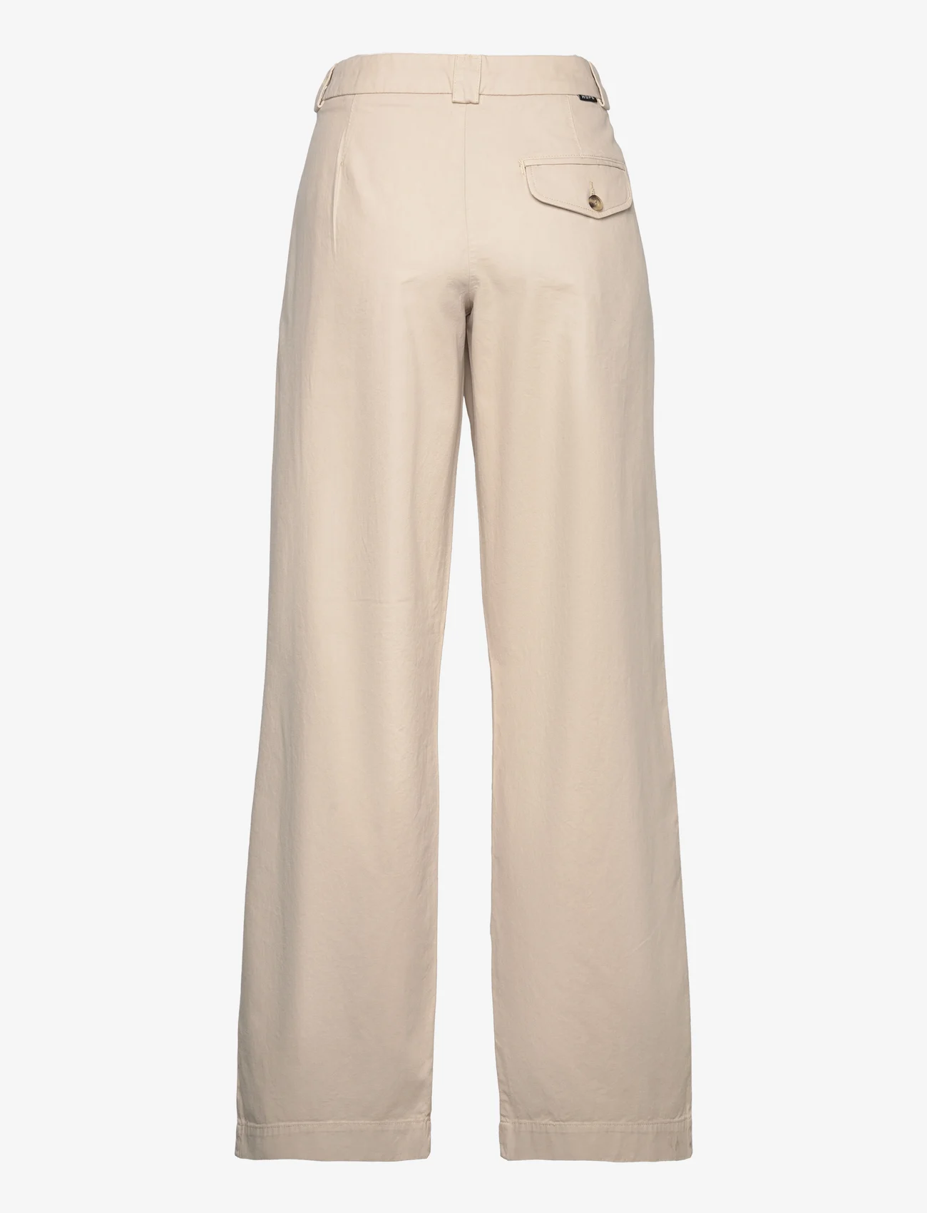 Hope - Relaxed Pleated Chinos - chinot - light beige - 1