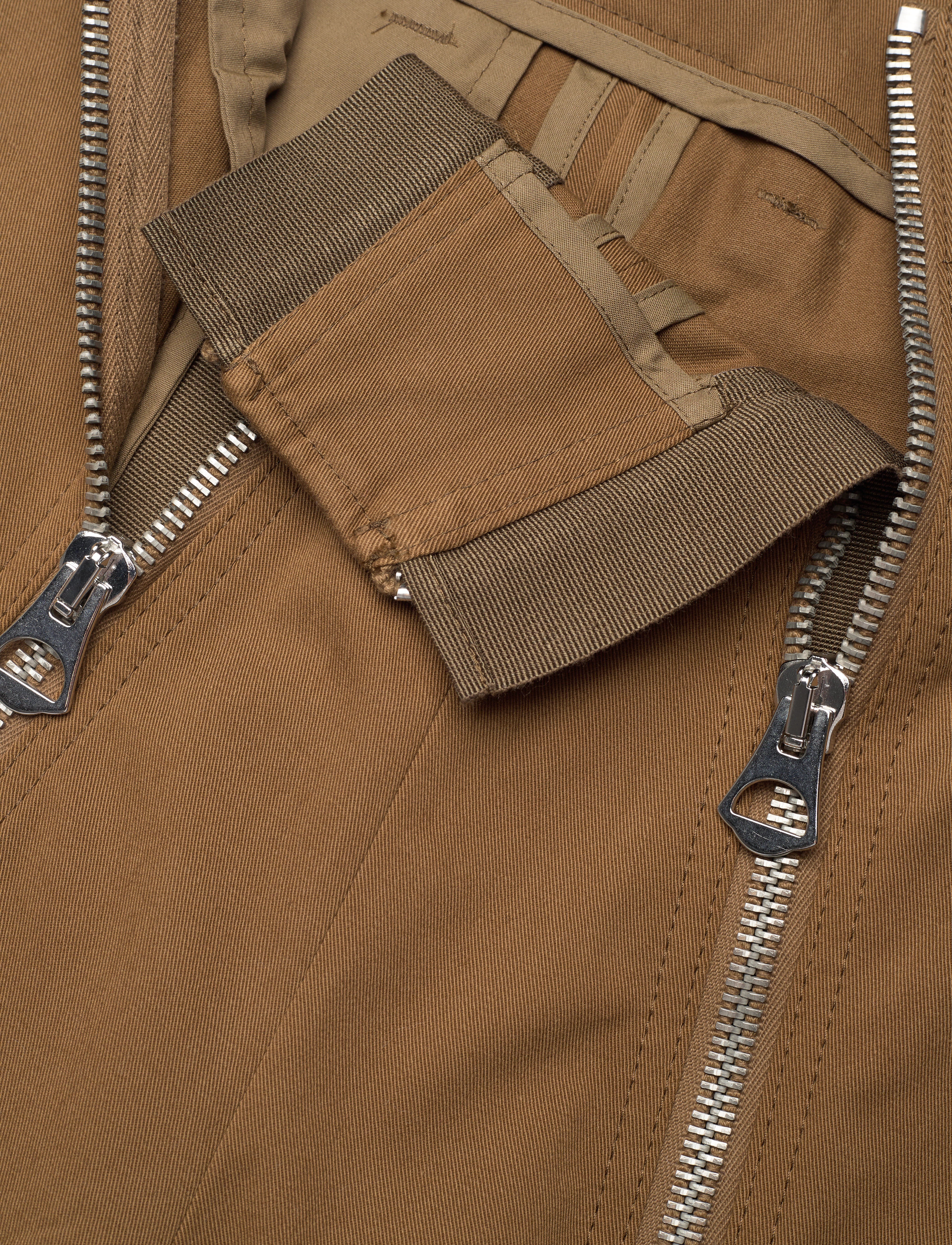 Hope - Zip-detail Trousers - wide leg trousers - vintage beige - 3