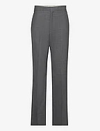 Straight-leg Suit Trousers - GREY MELANGE