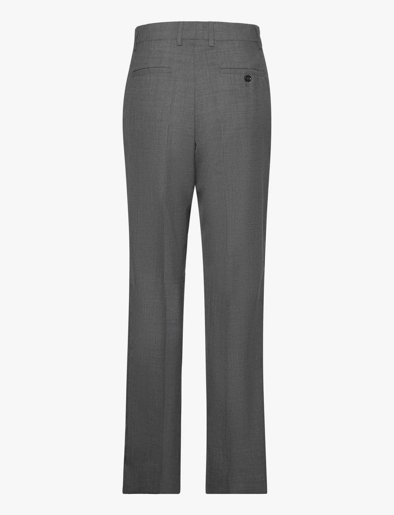 Hope - Straight-leg Suit Trousers - puvunhousut - grey melange - 1