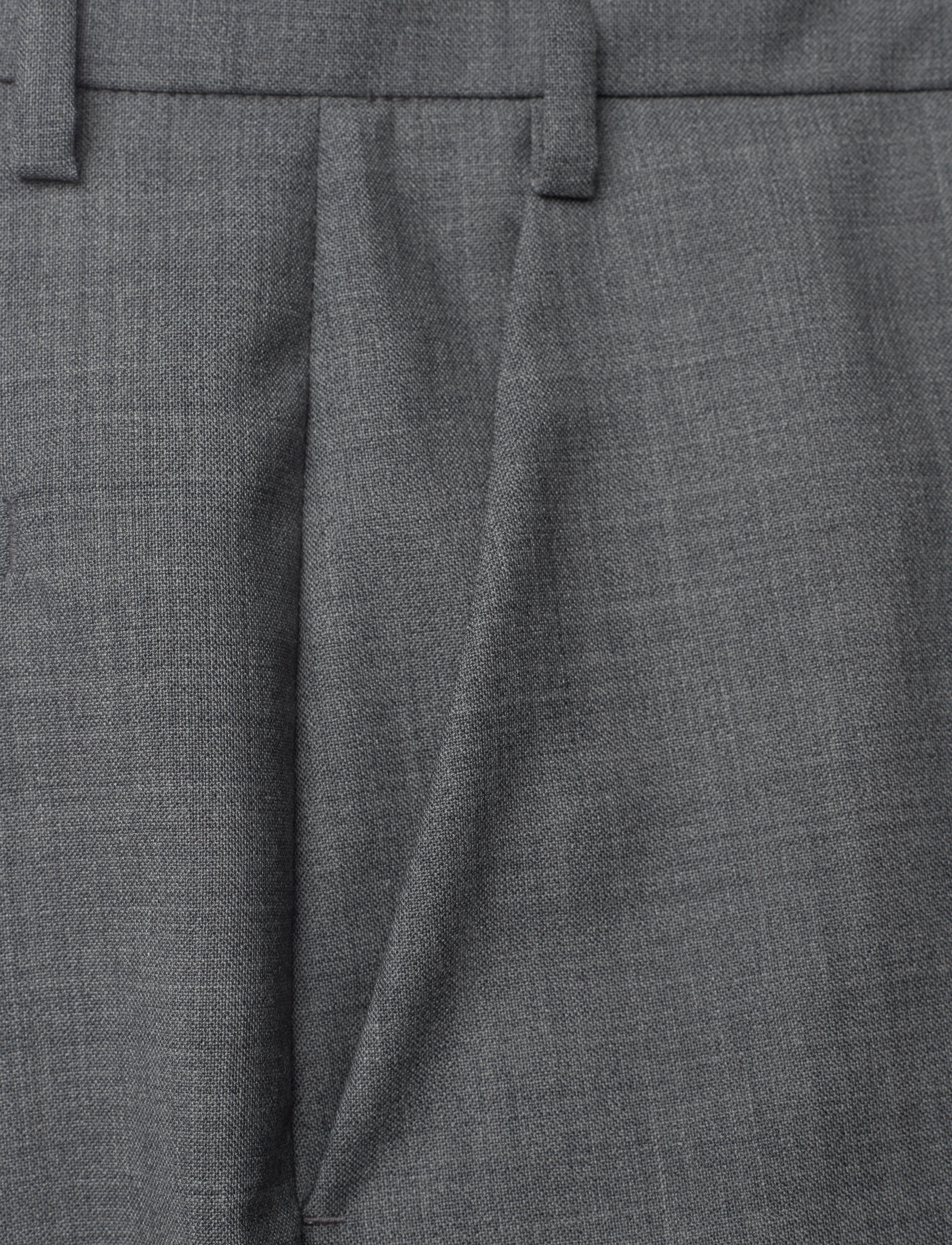 Hope - Straight-leg Suit Trousers - grey melange - 2