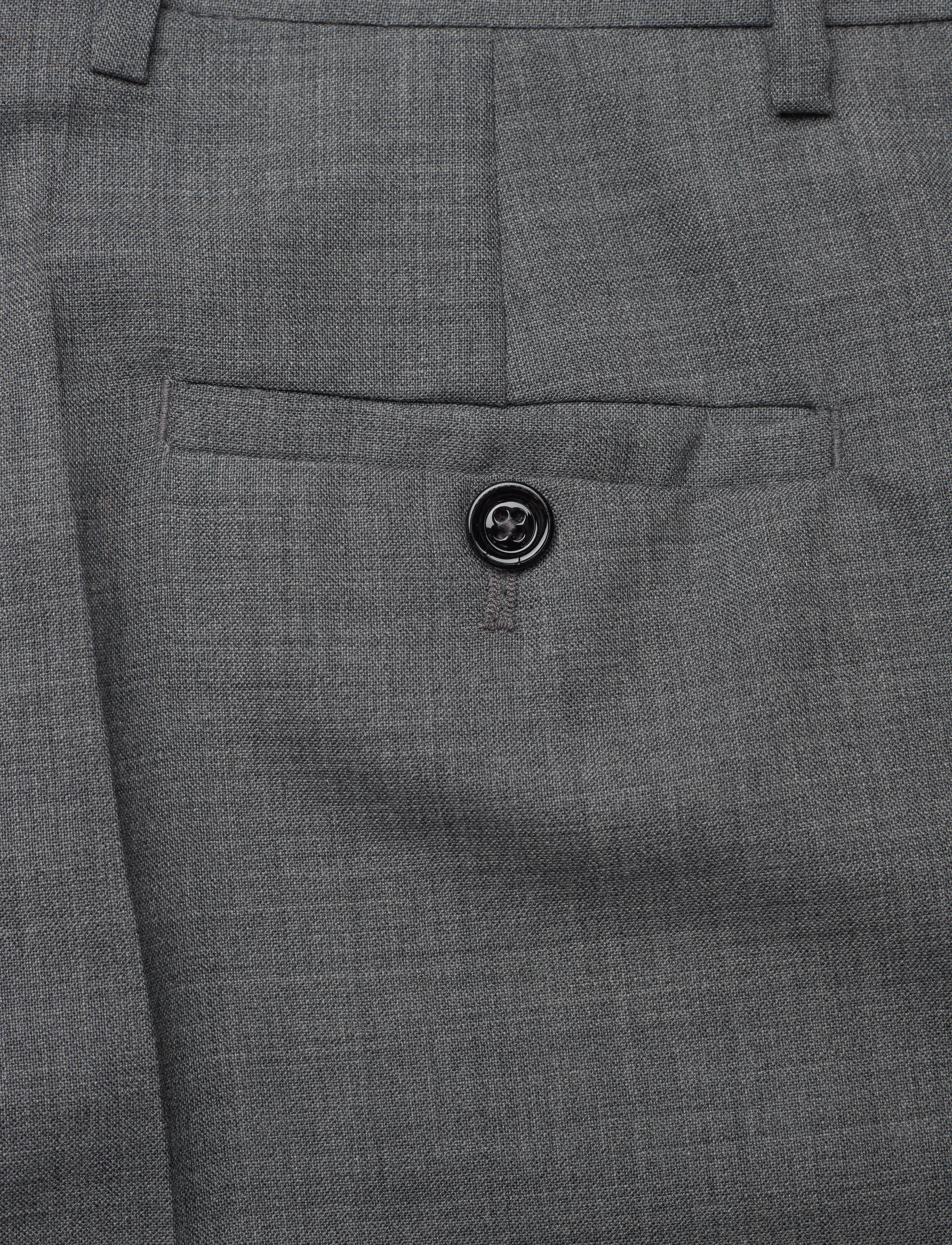 Hope - Straight-leg Suit Trousers - grey melange - 4