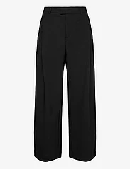 Hope - Pleated Wide-leg Trousers - laia säärega püksid - black - 0