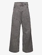 Wide-leg Workwear Trousers - DOVE GREY