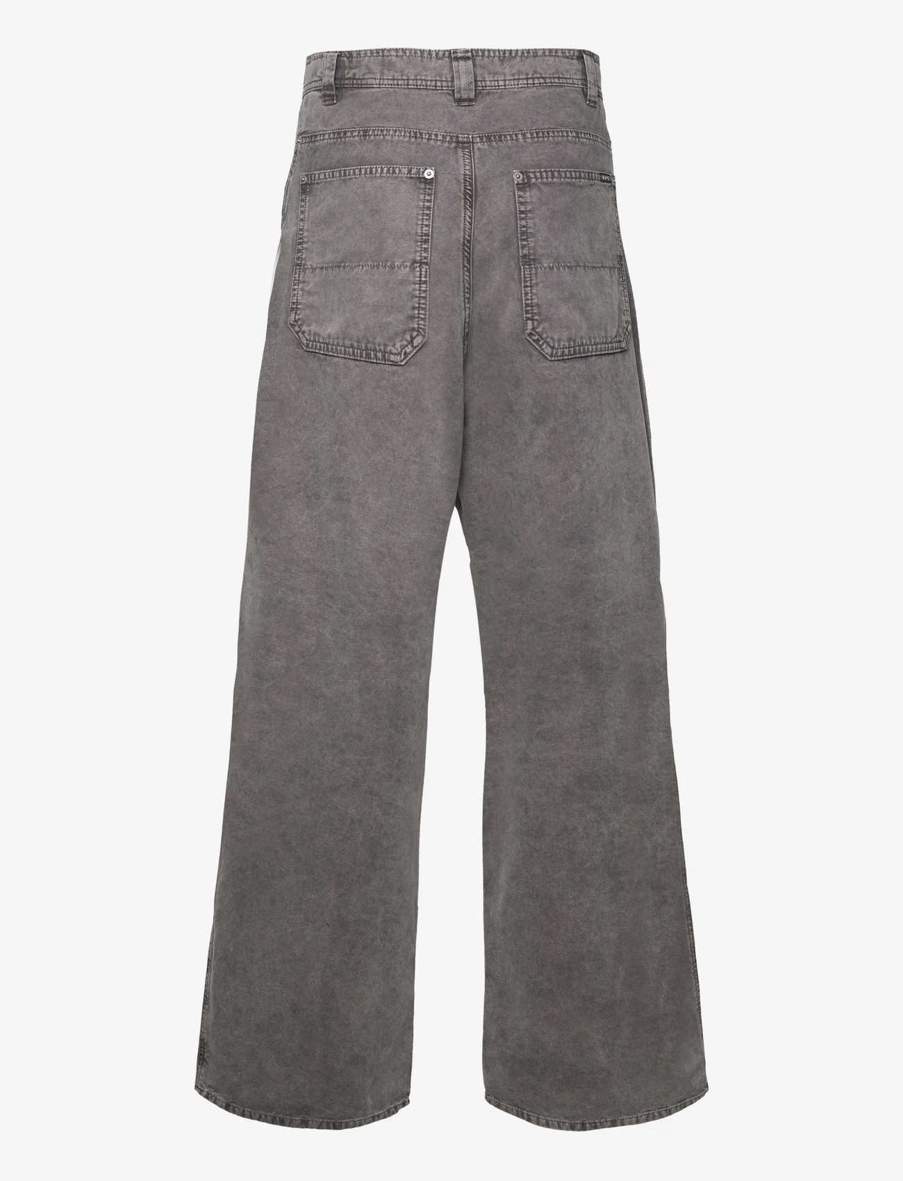 Hope - Wide-leg Workwear Trousers - loose jeans - dove grey - 1