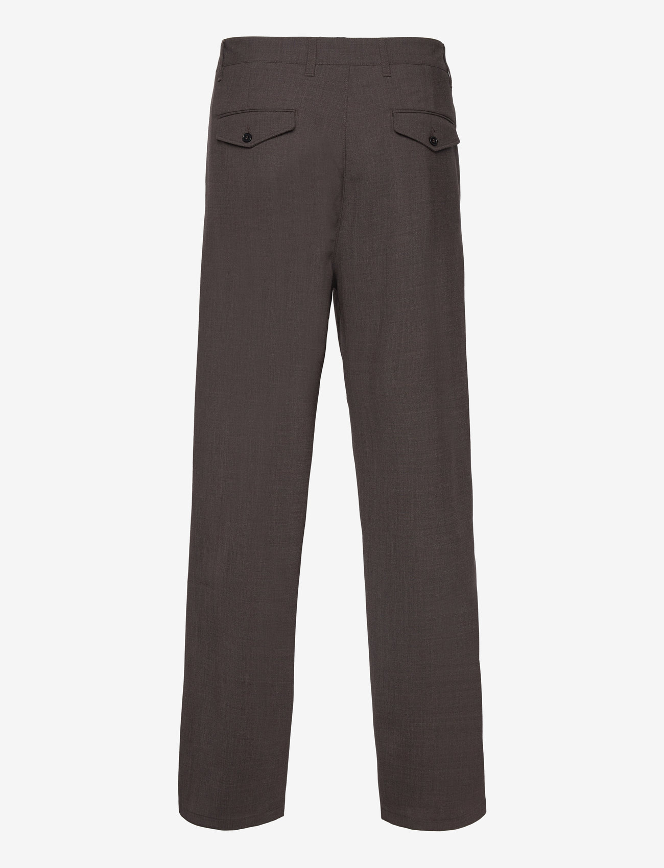 Hope - Wide-leg Suit Trousers - brown melange - 1
