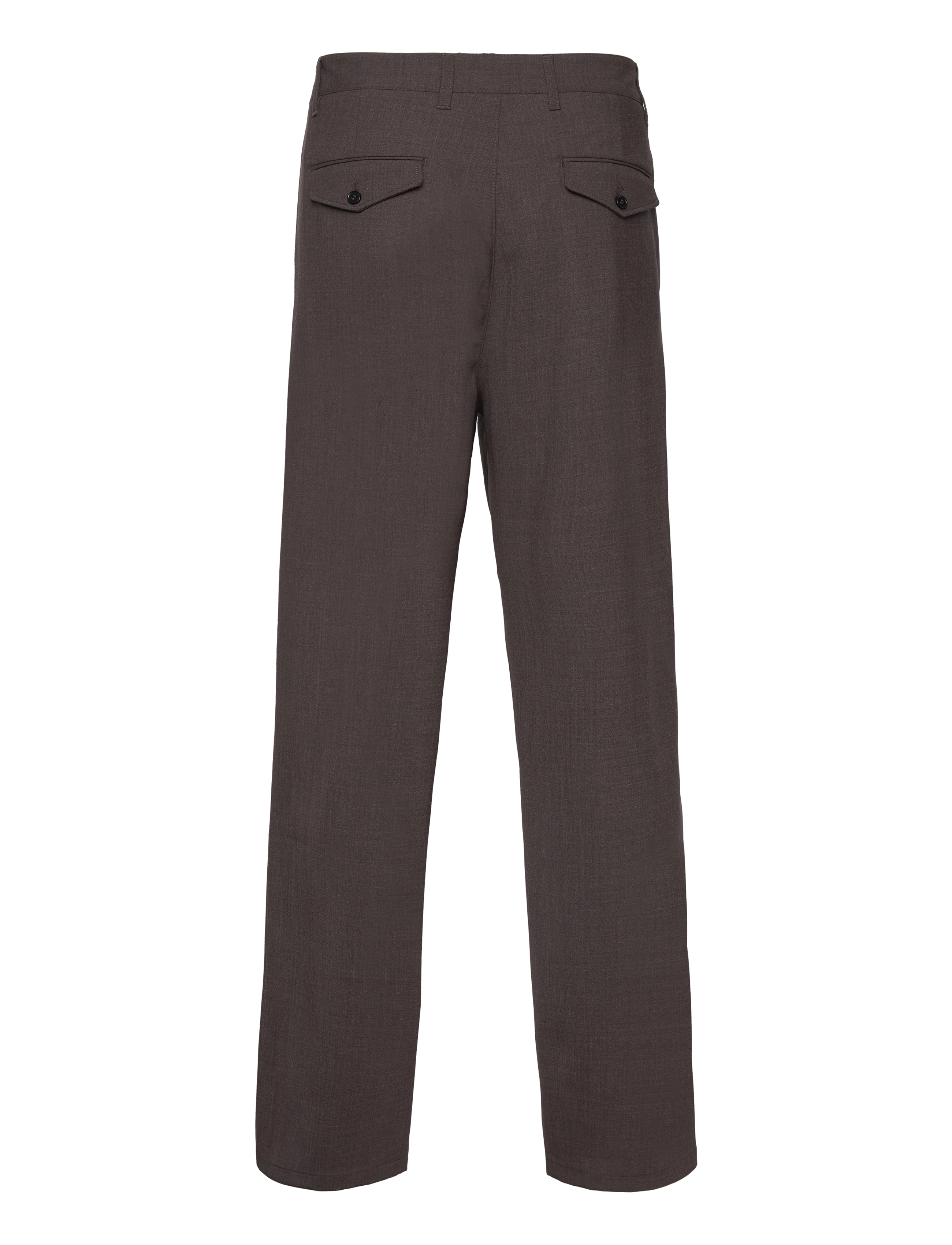 Hope - Wide-leg Suit Trousers - brown melange - 1