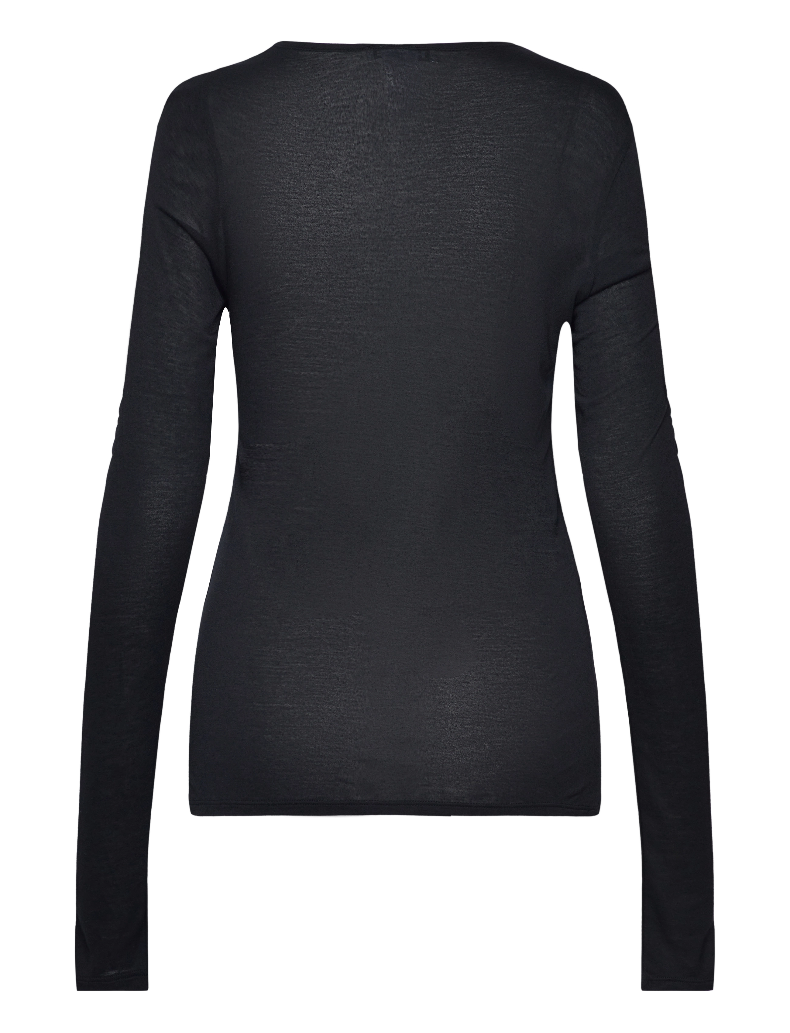Hope - Long-sleeve Asymmetrical Top - black - 1