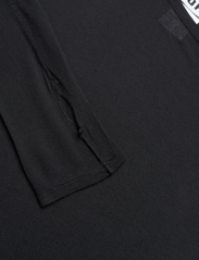 Hope - Long-sleeve Asymmetrical Top - t-shirt & tops - black - 2