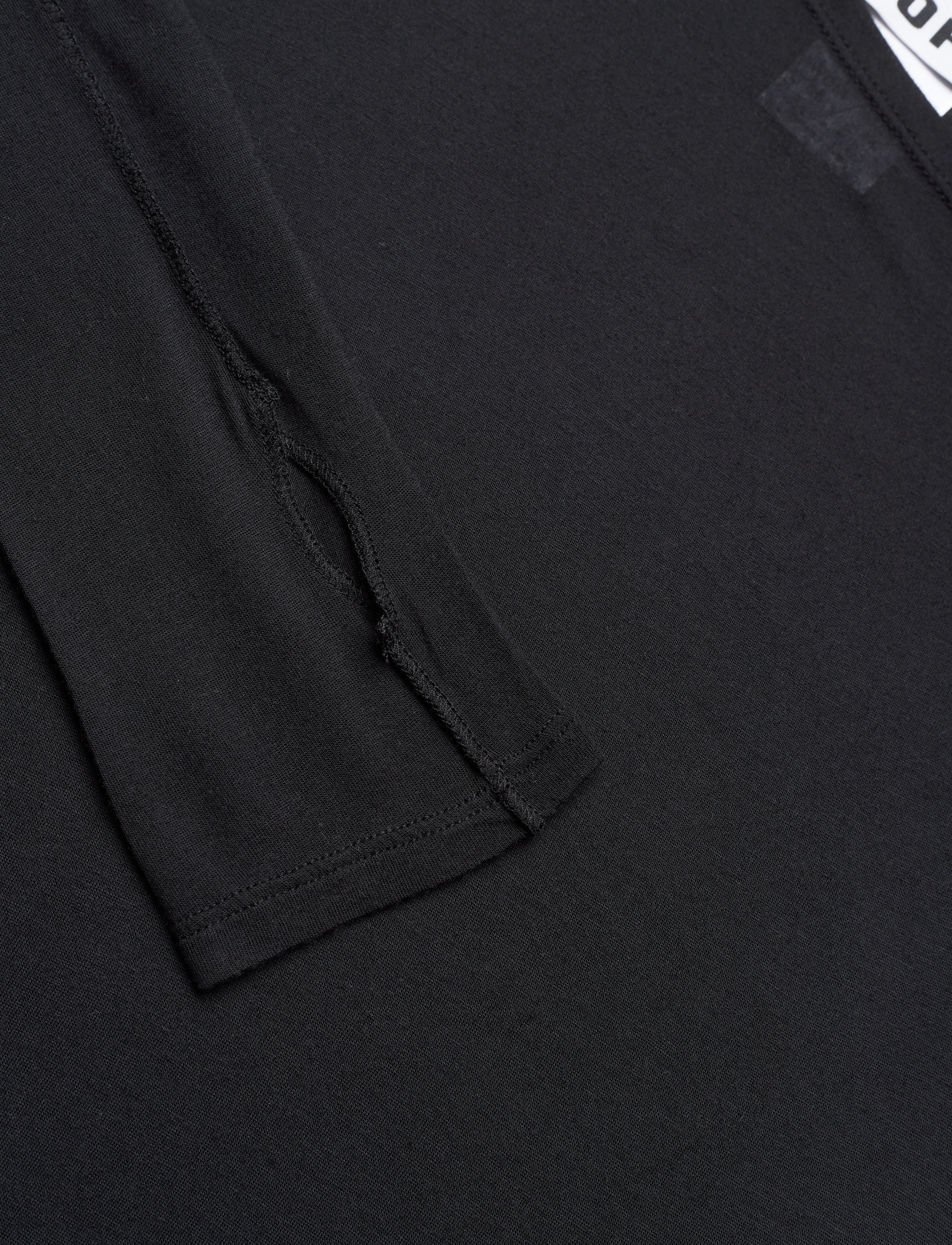Hope - Long-sleeve Asymmetrical Top - black - 2