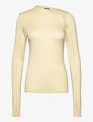 Hope - Long-sleeve Asymmetrical Top - tops met lange mouwen - white wine - 0