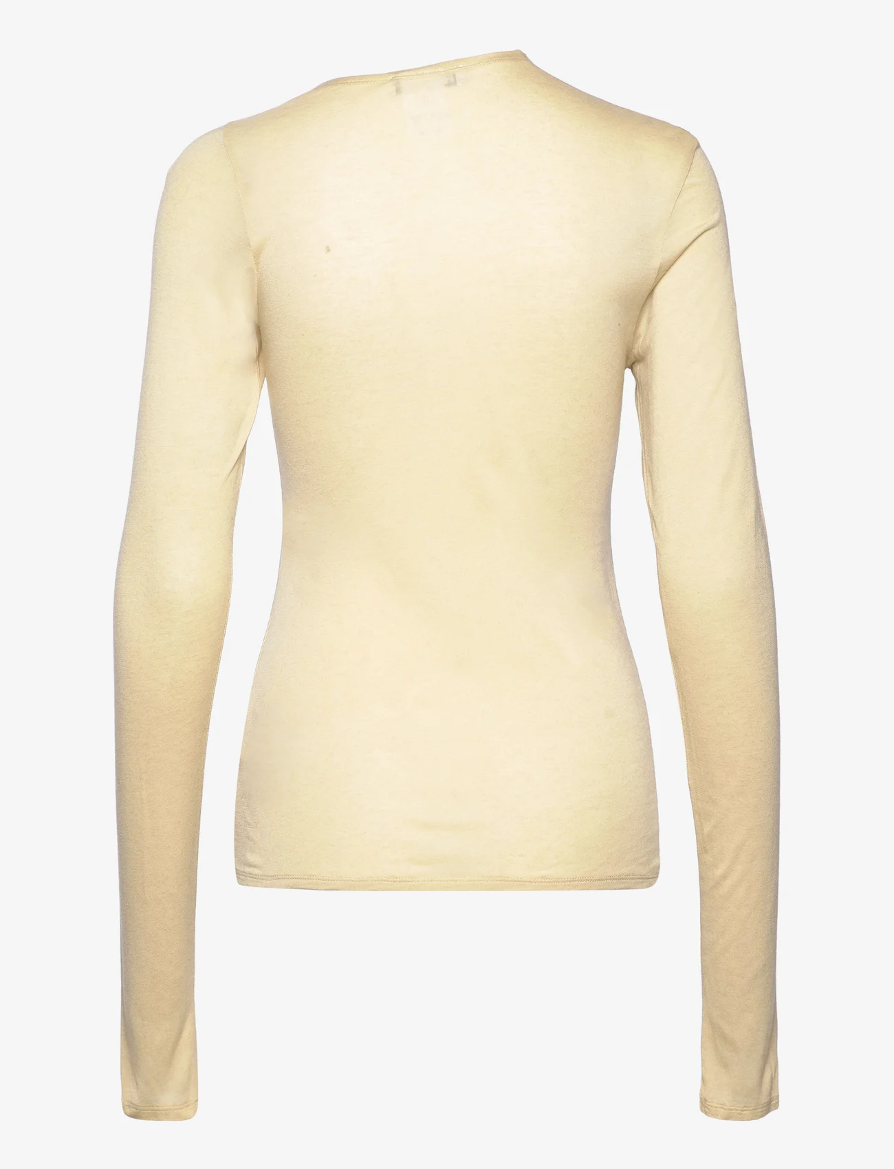Hope - Long-sleeve Asymmetrical Top - t-shirts & topper - white wine - 1